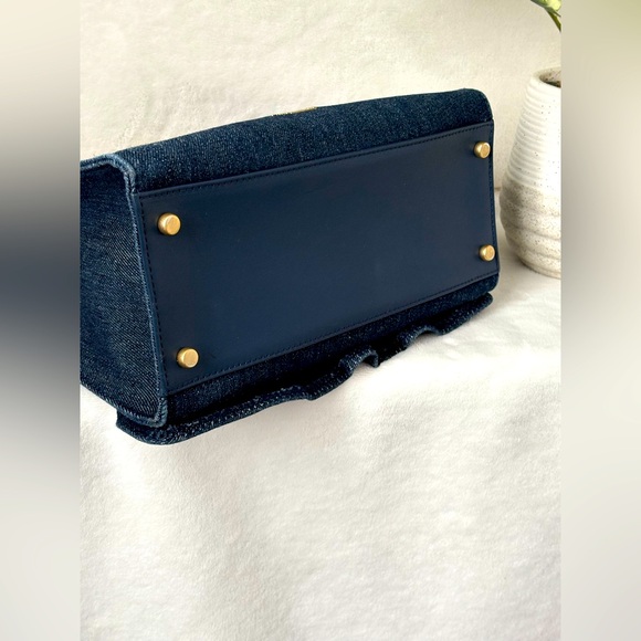 RARE Kate Spade, White Rock Road Denim Sam Satchel - Picture 4 of 16